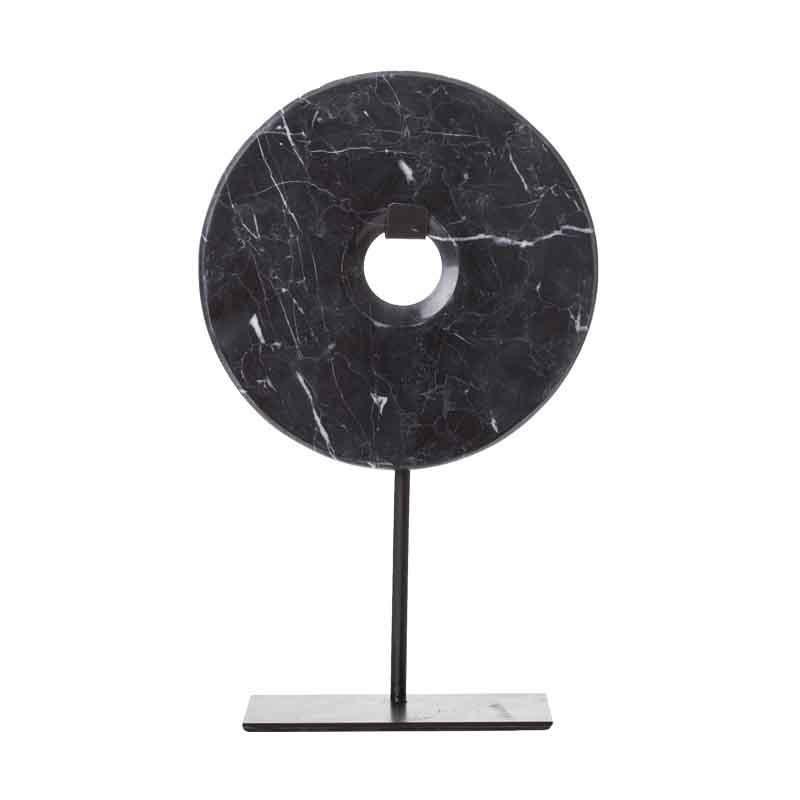 ESCULTURA TYRE PRETA MÁRMORE G 20CM