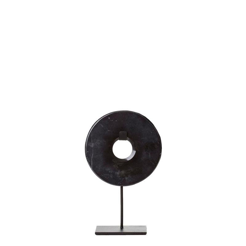 ESCULTURA TYRE PRETA MÁRMORE M 15CM