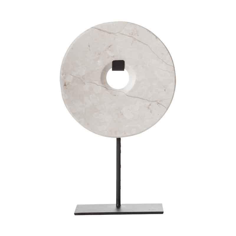 ESCULTURA TYRE BRANCA MÁRMORE G 20CM