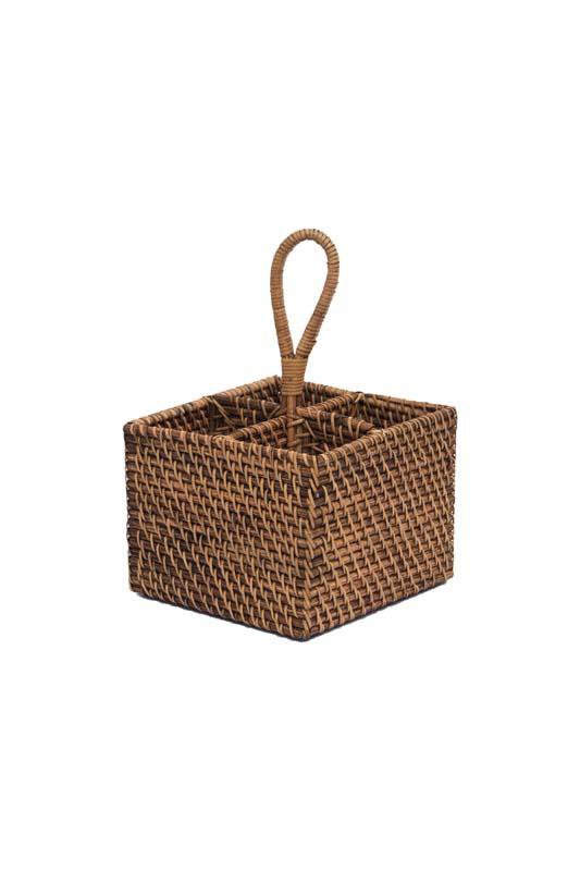 PORTA TALHERES RATTAN